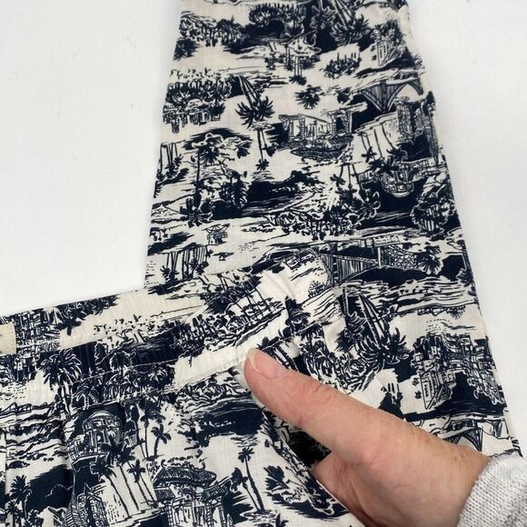 Marine Layer San Francisco toile print Allison Pants XS - Picture 4 of 10
